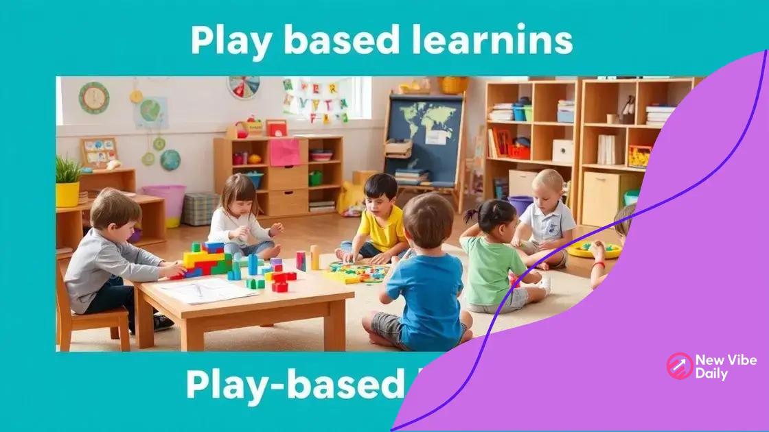 How to implement play-based learning