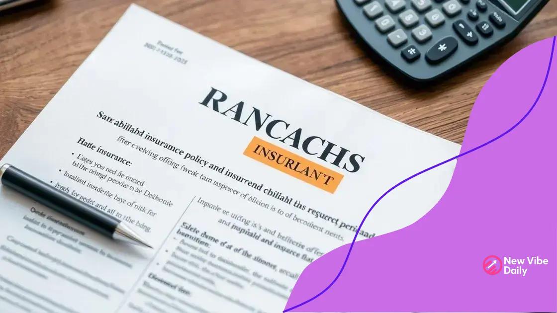 Common terms in insurance policies explained