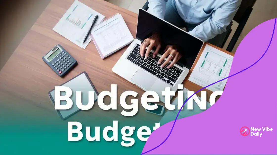 How to create a budget with tools